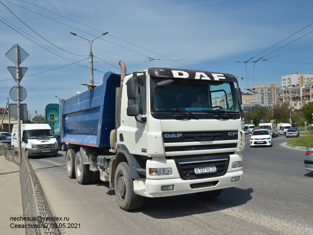 Севастополь, № А 137 ХЕ 92 — DAF CF85 FAT