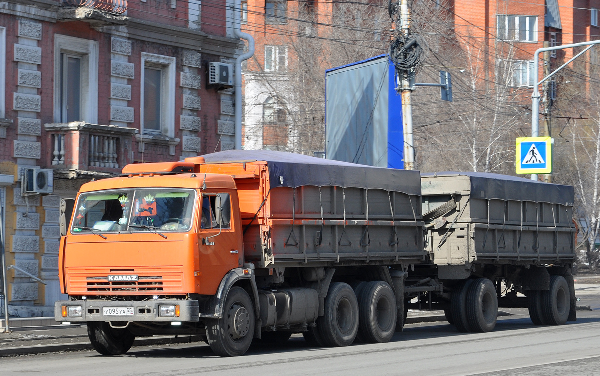 Омская область, № У 095 УА 55 — КамАЗ-53205 [532050]