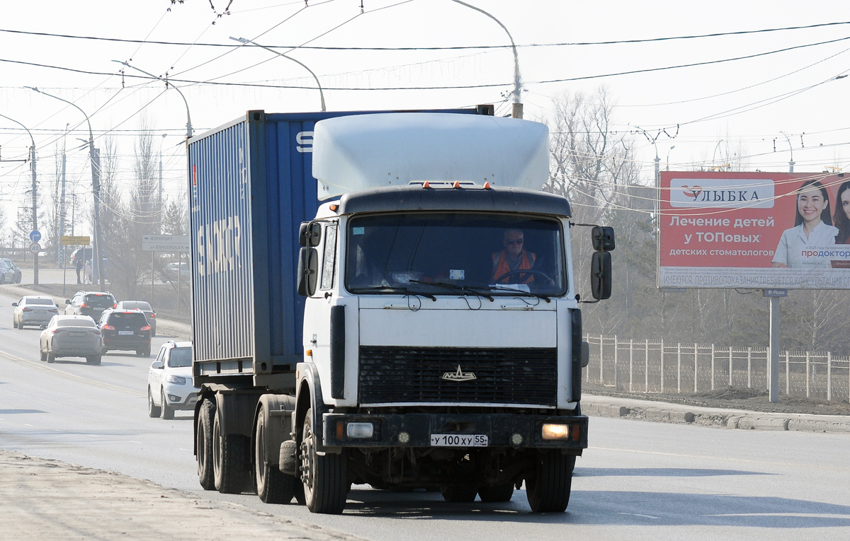 Омская область, № У 100 ХУ 55 — МАЗ-5432A3