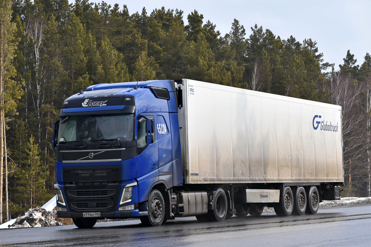 Свердловская область, № 55124 — Volvo ('2012) FH.420 [X9P]