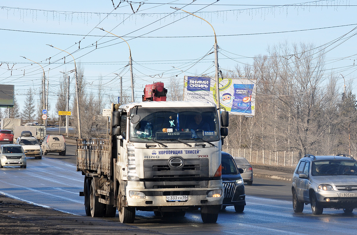 Омская область, № С 333 УН 55 — Hino 700