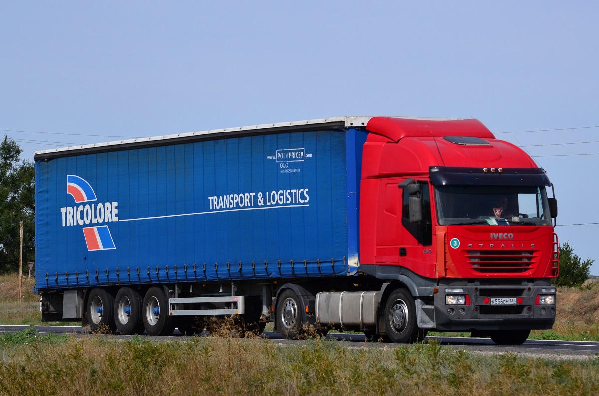 Волгоградская область, № К 556 ВМ 134 — IVECO Stralis ('2002)