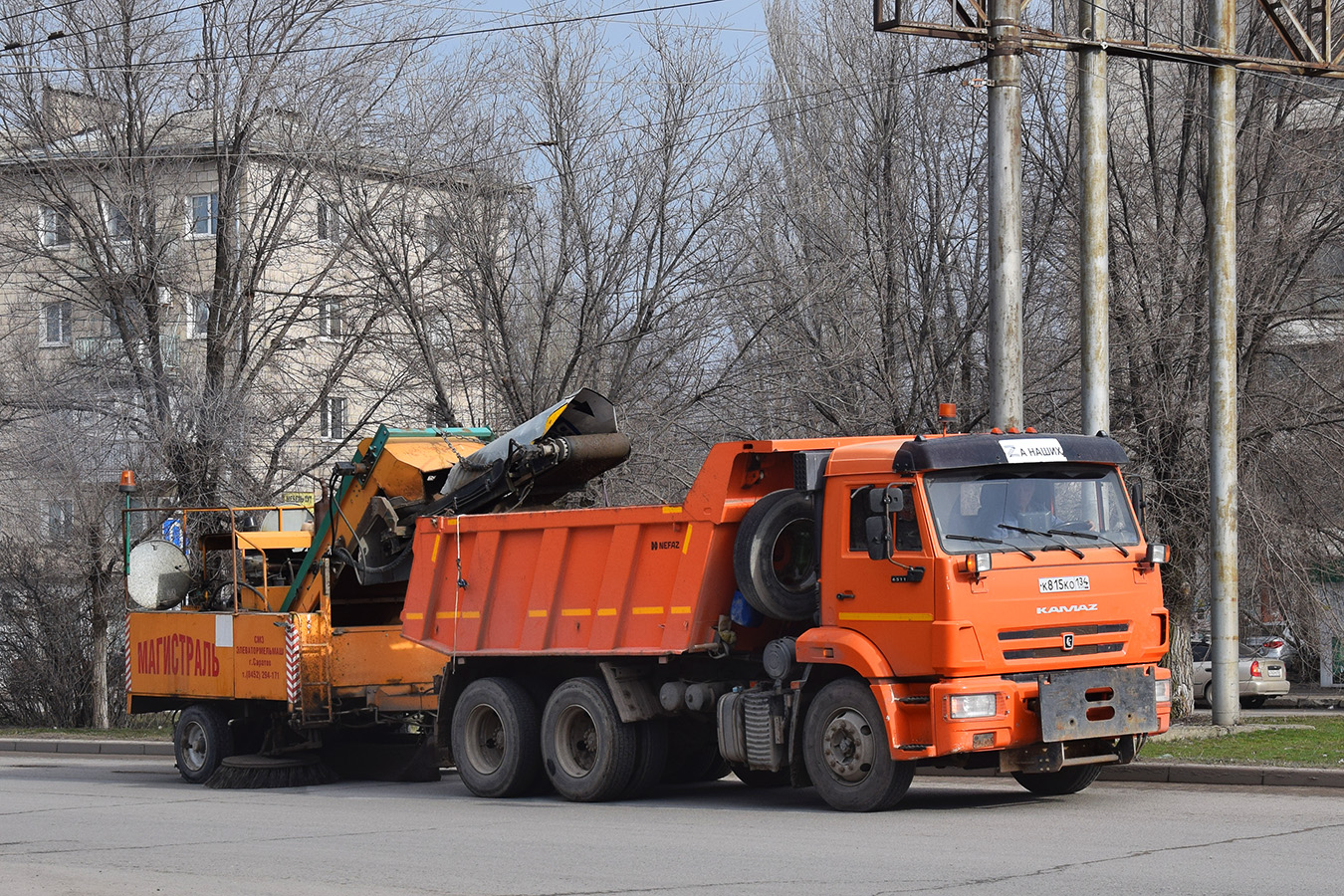 Волгоградская область, № К 815 КО 134 — КамАЗ-65115-50