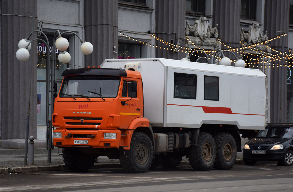 Удмуртия, № Р 708 АТ 18 — КамАЗ-43118 (общая модель)