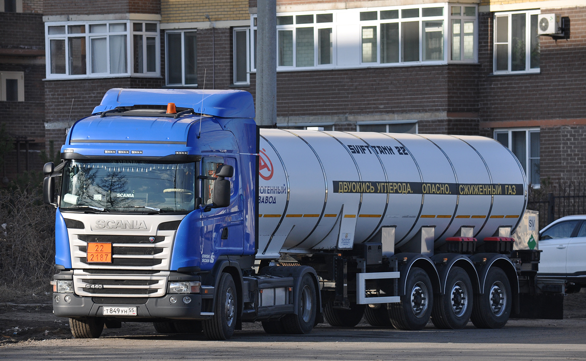 Омская область, № Т 849 УН 55 — Scania ('2013) R440