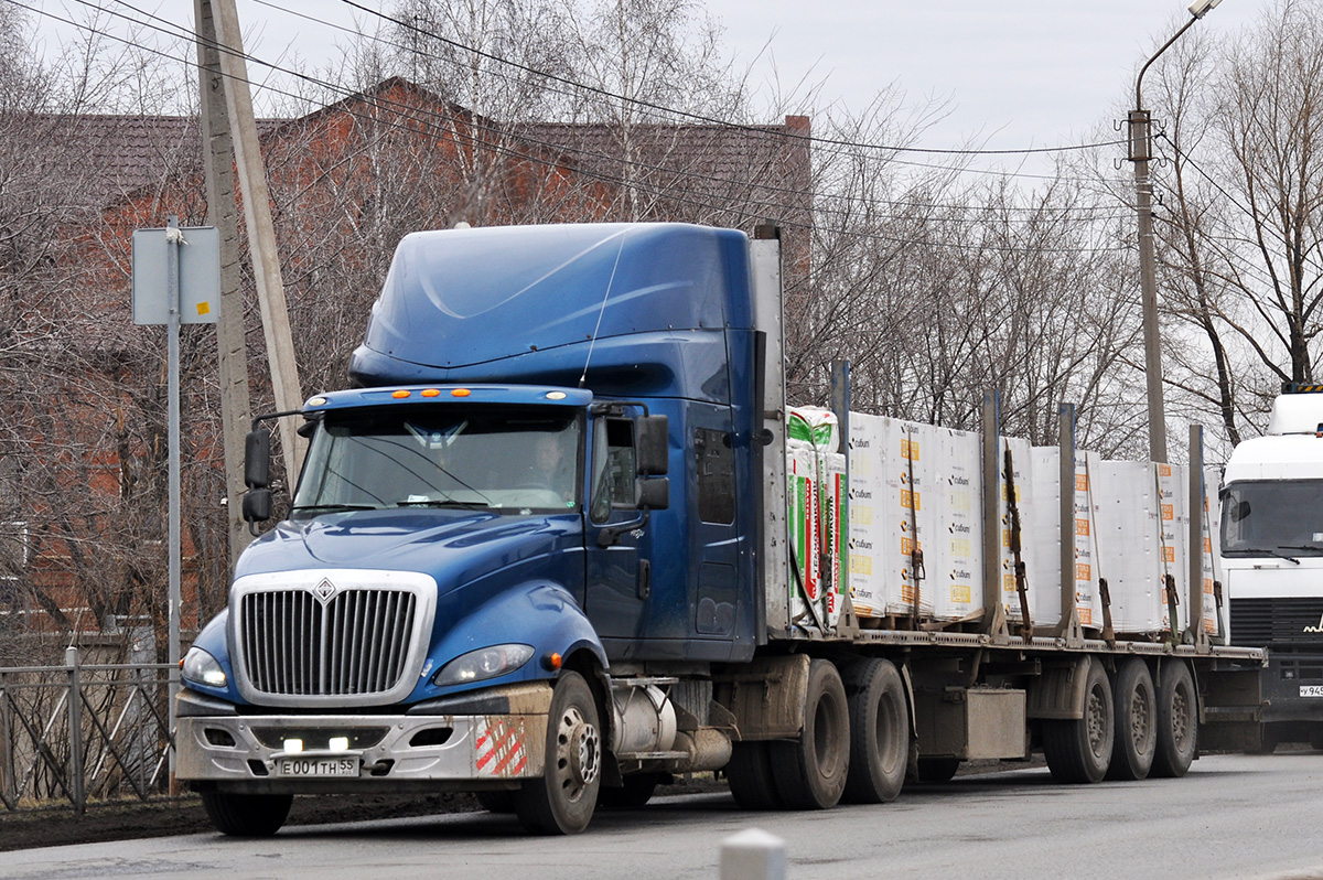 Омская область, № Е 001 ТН 55 — International Prostar