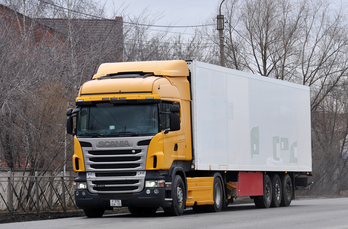 Омская область, № У 378 ОА 55 — Scania ('2009) R420