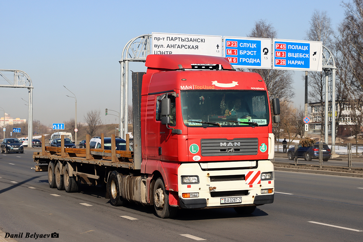 Минск, № ВА 0287-7 — MAN TGA (общая модель)