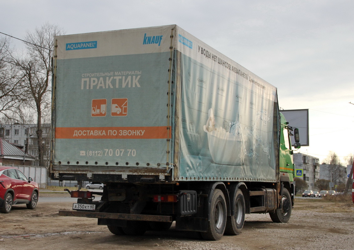 Псковская область, № А 350 КТ 60 — МАЗ-6312H9