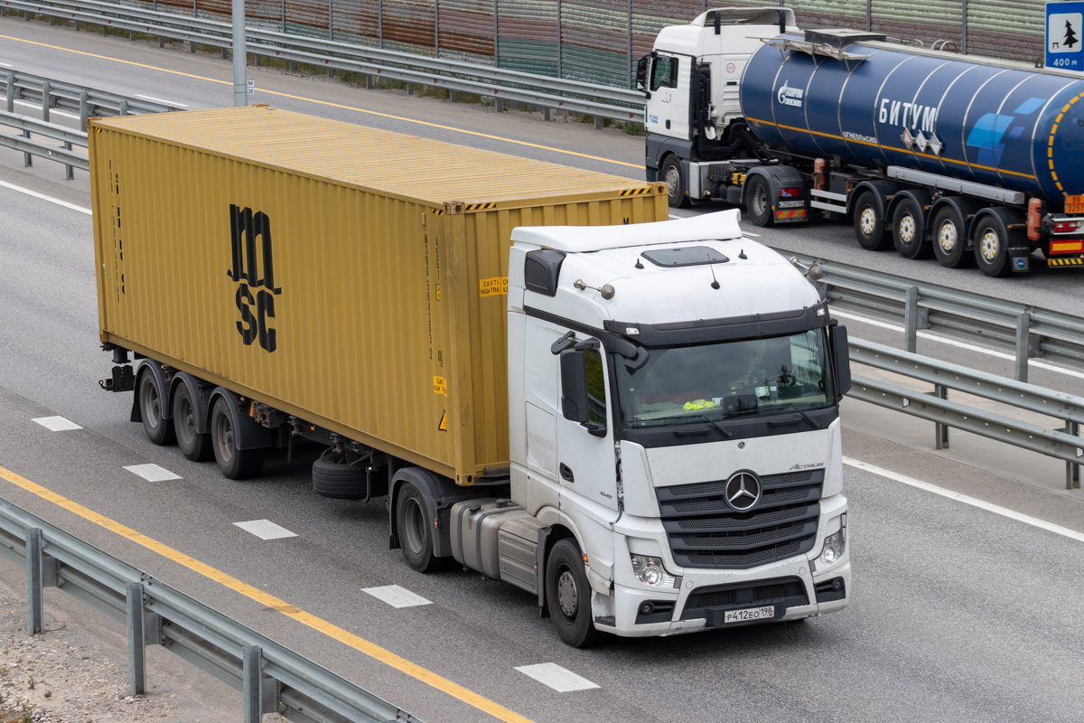 Санкт-Петербург, № Р 412 ЕО 198 — Mercedes-Benz Actros ('2022) [LRD]
