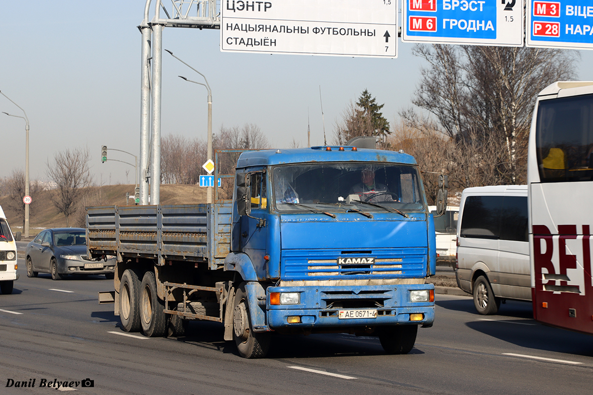 Гродненская область, № АЕ 0671-4 — КамАЗ-65117 (общая модель)