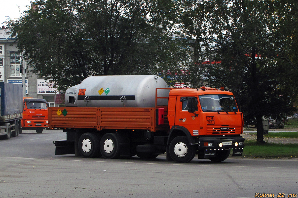 Омская область, № Т 960 МО 55 — КамАЗ-53215-15 [53215R]