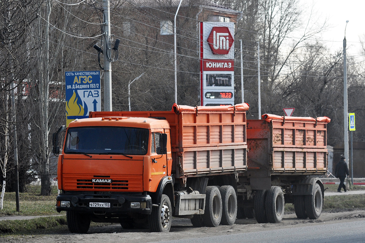 Омская область, № В 729 ХХ 155 — КамАЗ-53215-15 [53215R]