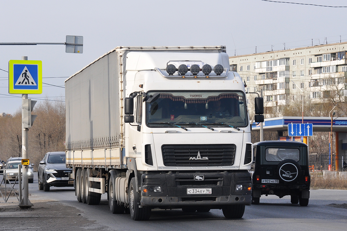 Свердловская область, № С 334 ЕУ 96 — МАЗ-5440A9