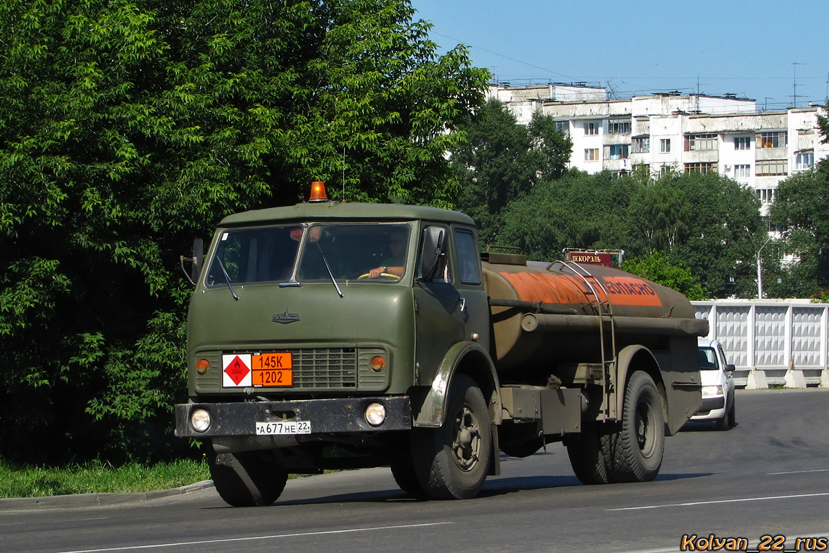Алтайский край, № А 677 НЕ 22 — МАЗ-5334