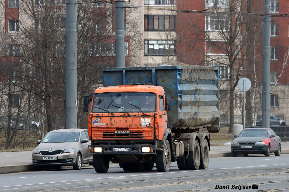Санкт-Петербург, № В 407 УВ 178 — КамАЗ-65115 (общая модель)