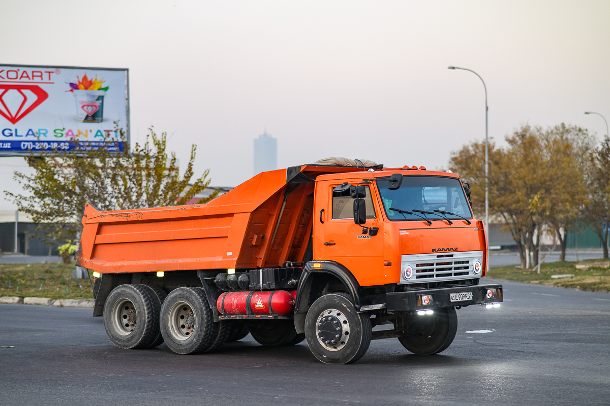 Узбекистан, № 01 E 909 RB — КамАЗ-55111 (общая модель)