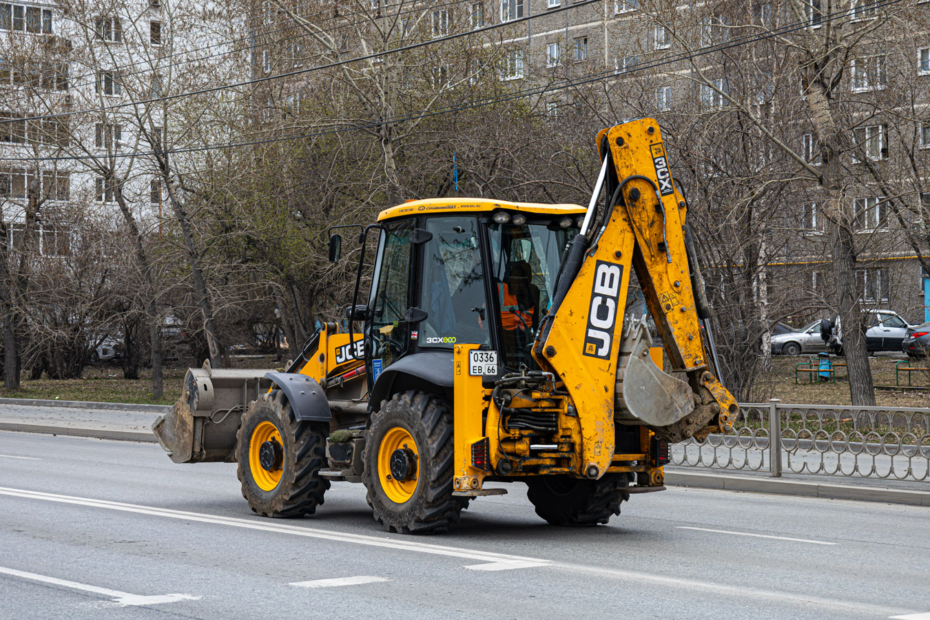 Свердловская область, № 0336 ЕВ 66 — JCB 3CX