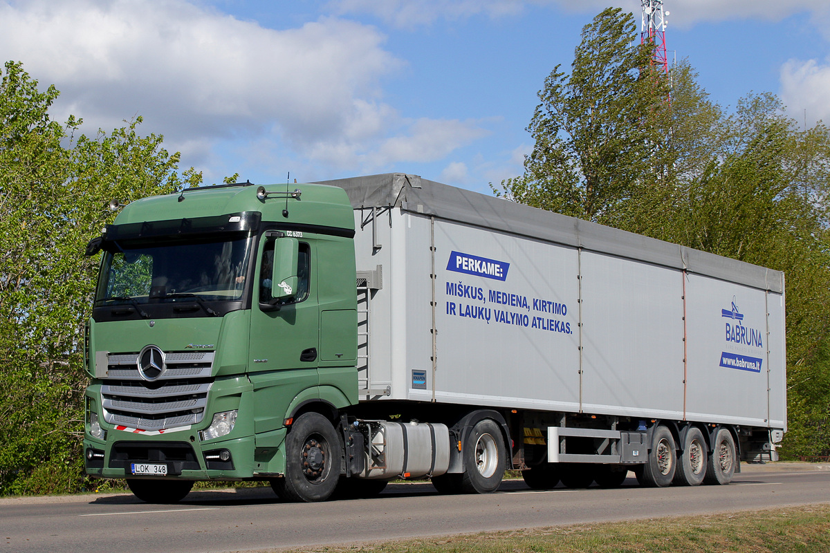 Литва, № LOK 348 — Mercedes-Benz Actros ('2011)
