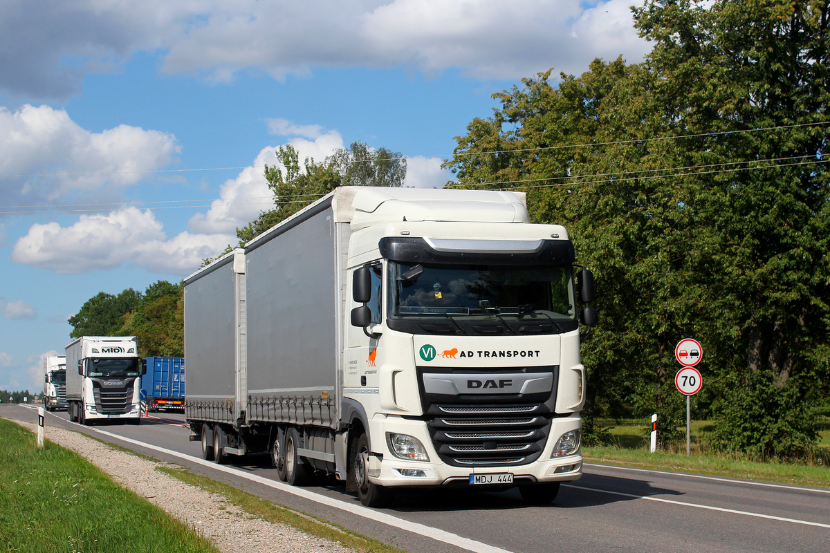 Литва, № MDJ 444 — DAF XF Euro6 FAR
