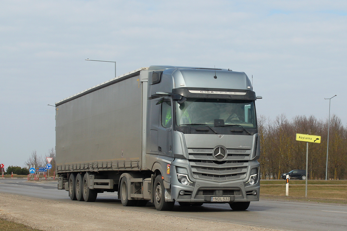 Литва, № NOL 532 — Mercedes-Benz Actros ('2018)