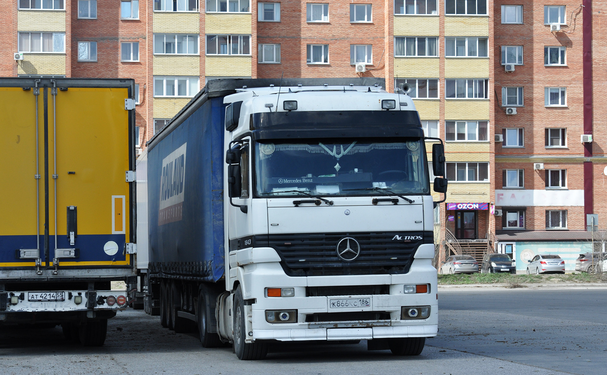 Ханты-Мансийский автоном.округ, № К 866 КС 186 — Mercedes-Benz Actros ('1997) 1843