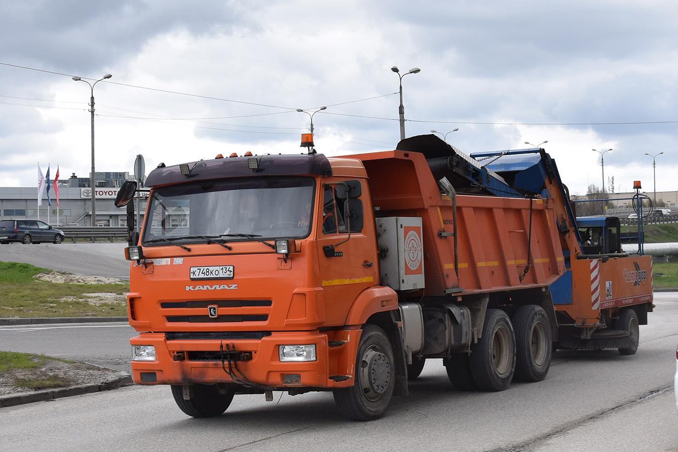 Волгоградская область, № К 748 КО 134 — КамАЗ-65115-50