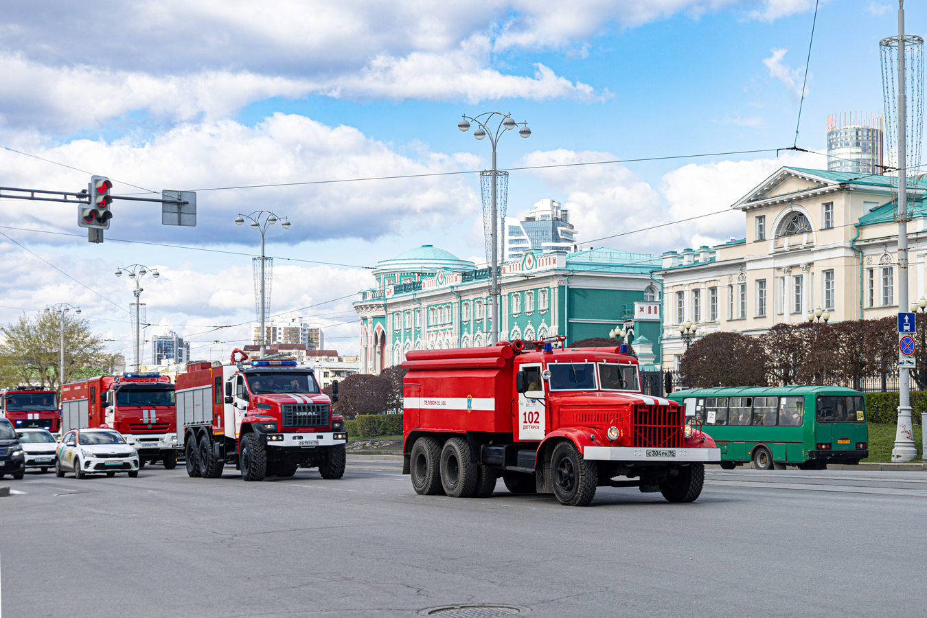 Свердловская область, № С 304 РК 96 — КрАЗ-256Б; Свердловская область — День пожарной охраны 2026
