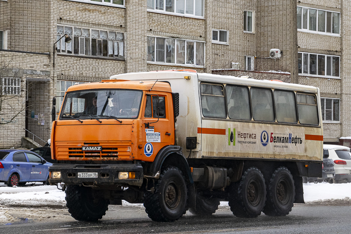 Удмуртия, № В 333 ВР 18 — КамАЗ-43118-15 [43118R]