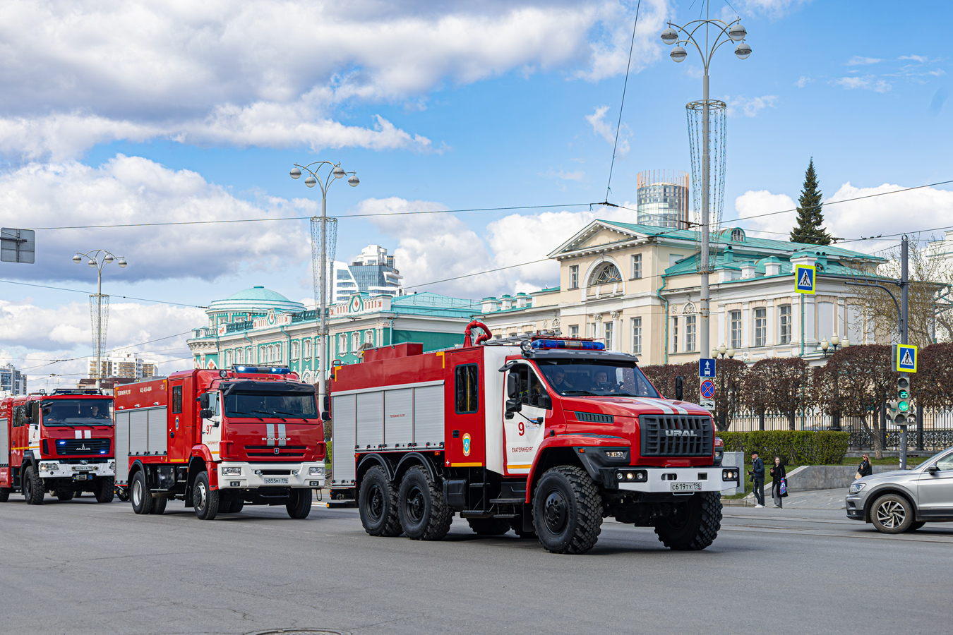 Свердловская область, № С 619 ТУ 196 — Урал NEXT 5557-72; Свердловская область — День пожарной охраны 2026