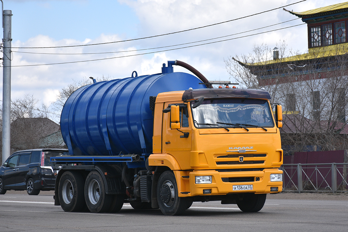 Бурятия, № А 136 ОА 03 — КамАЗ (общая модель)