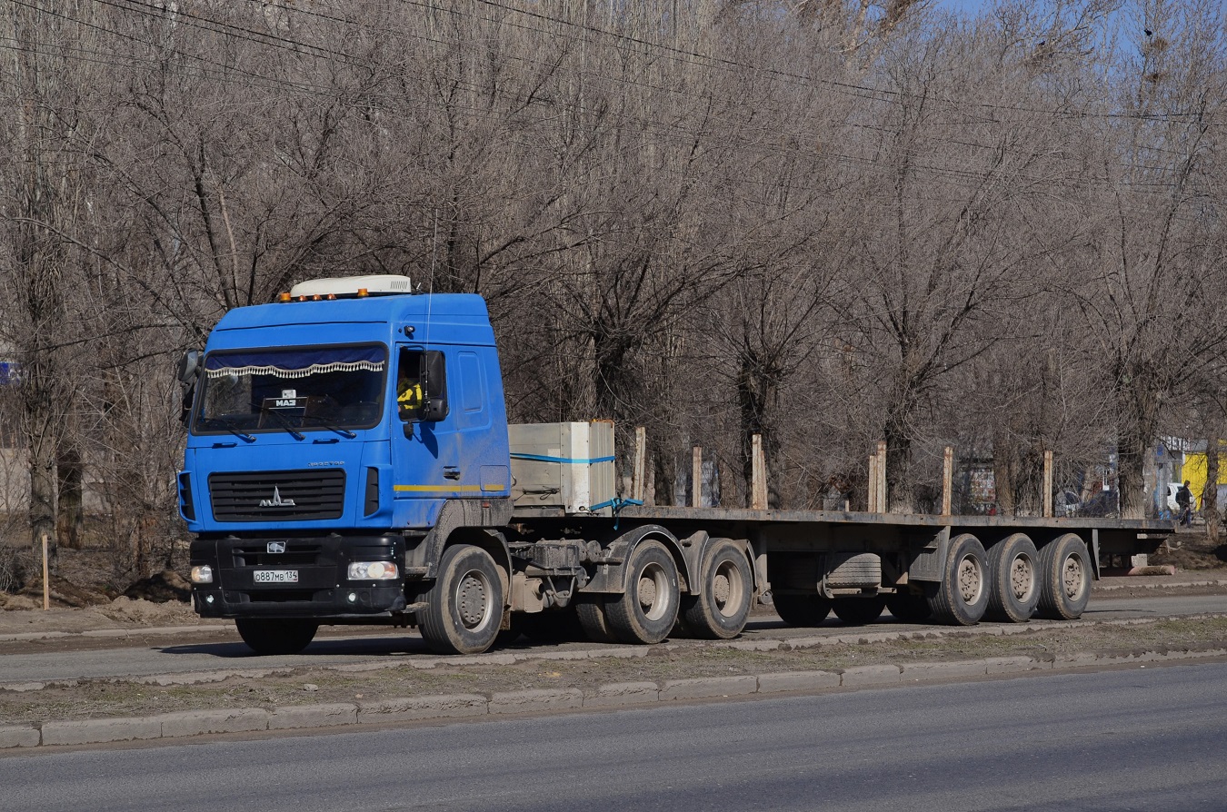 Волгоградская область, № О 887 МВ 134 — МАЗ-6430B9