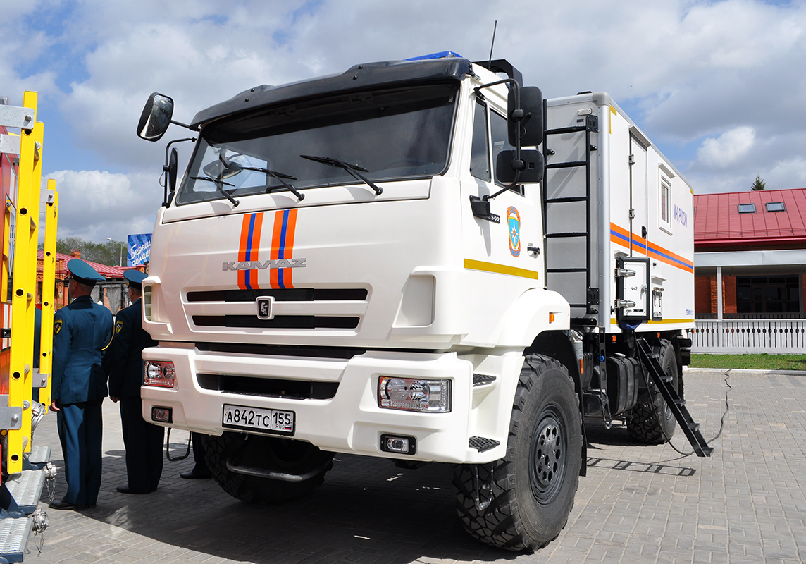 Омская область, № А 842 ТС 155 — КамАЗ-43502-D5(66)