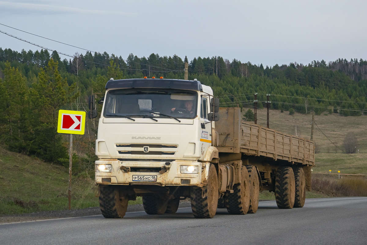 Удмуртия, № Р 565 НС 18 — КамАЗ-53504-50
