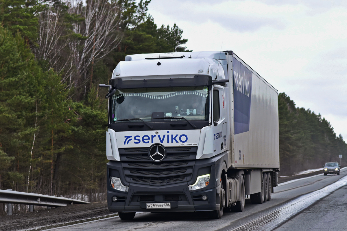 Иркутская область, № 386 — Mercedes-Benz Actros ('2018) 1845