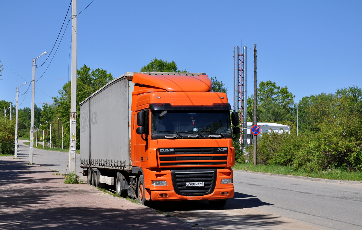 Калужская область, № О 908 НР 40 — DAF XF105 FT