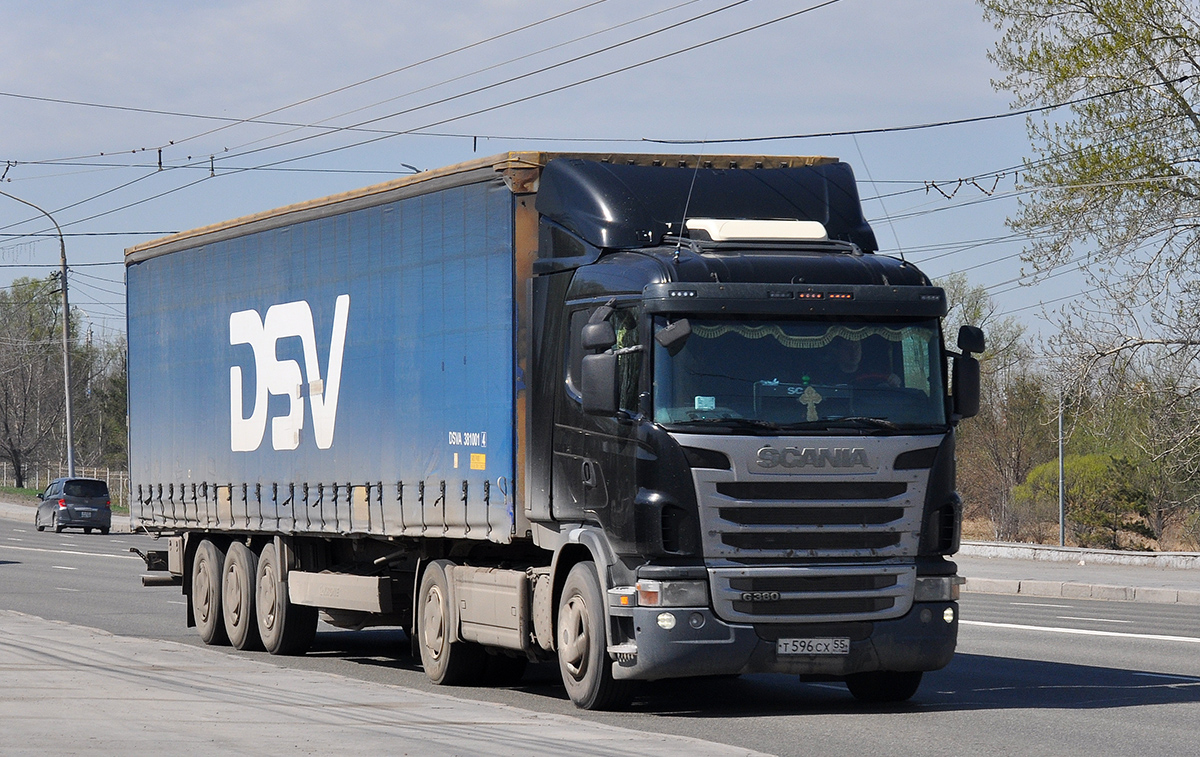 Омская область, № Т 596 СХ 55 — Scania ('2009) G380