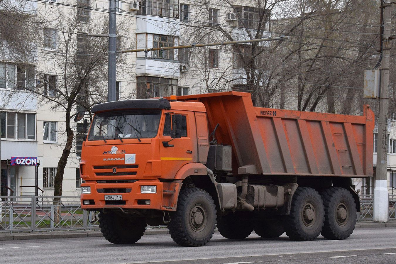 Волгоградская область, № К 006 УС 134 — КамАЗ-6522-53
