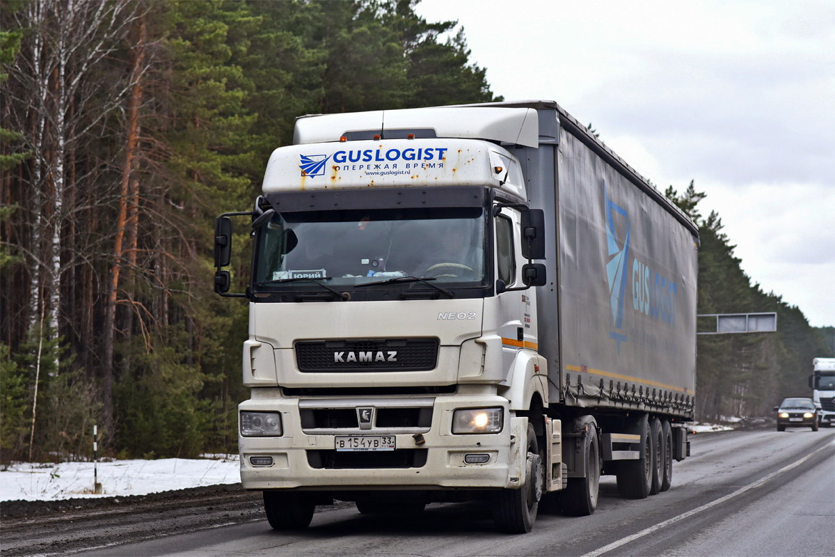 Владимирская область, № В 154 УВ 33 — КамАЗ-5490-S5(87)