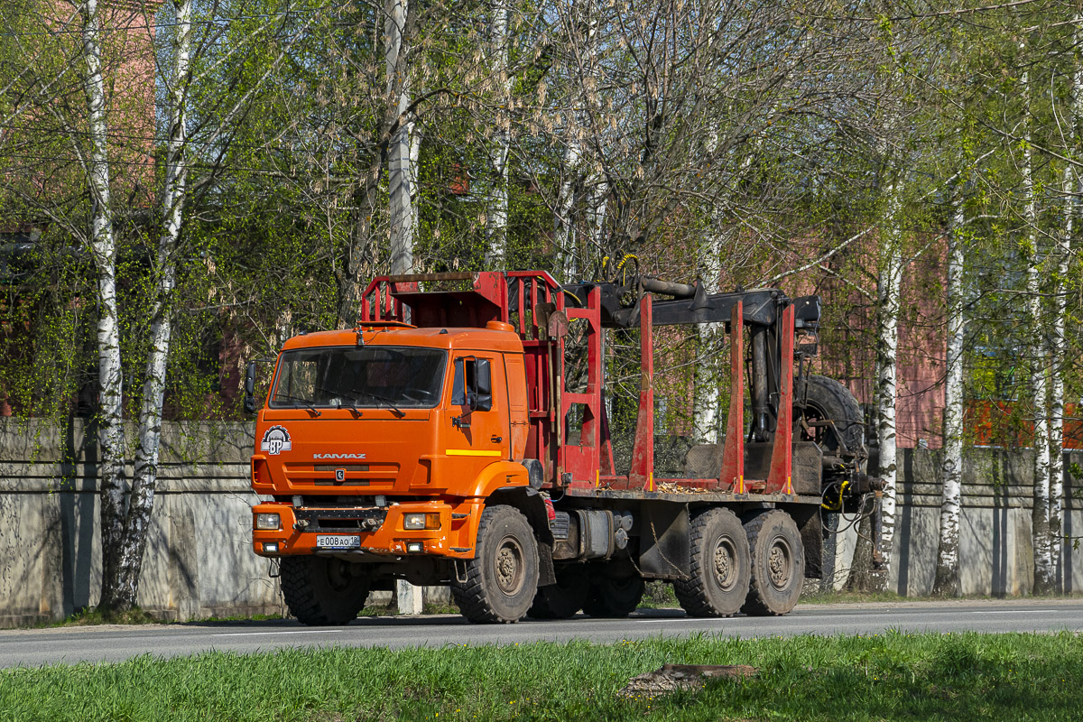 Удмуртия, № Е 008 АО 18 — КамАЗ-44108-10 [44108K]