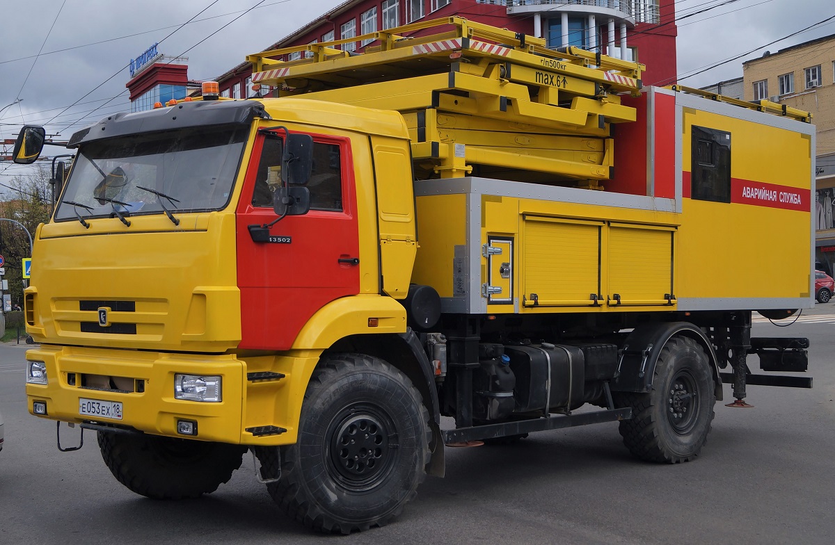 Удмуртия, № Е 053 ЕХ 18 — КамАЗ-43502 (общая модель)