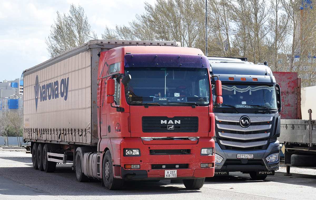 Омская область, № А 237 КВ 155 — MAN TGX ('2007) (общая модель)