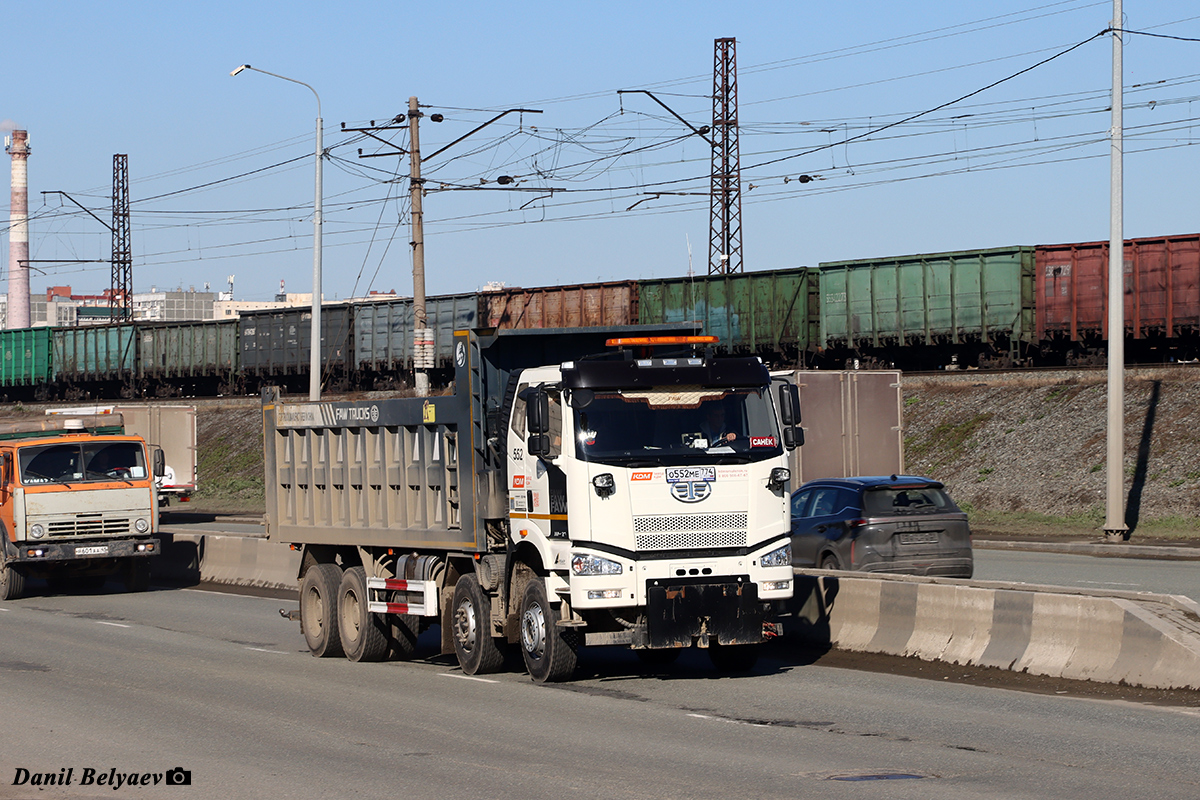 Челябинская область, № О 552 МЕ 774 — FAW J6 CA3310