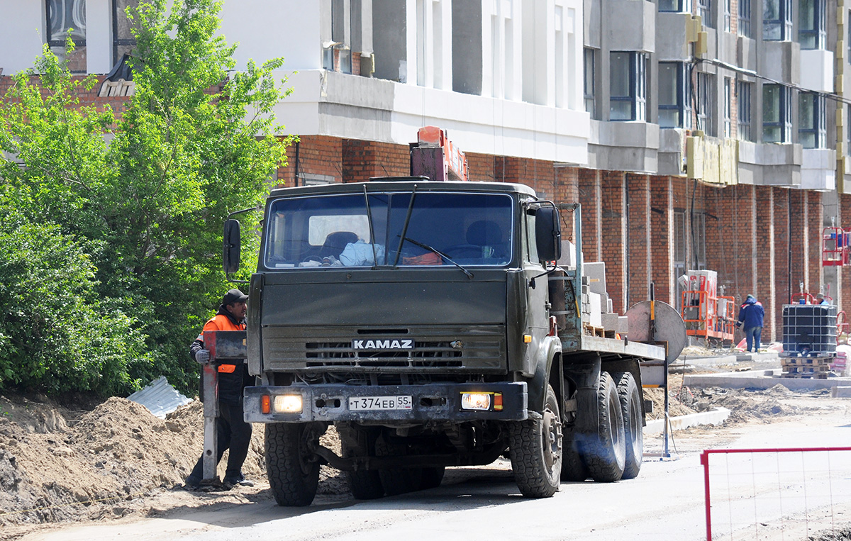Омская область, № Т 374 ЕВ 55 — КамАЗ-5320