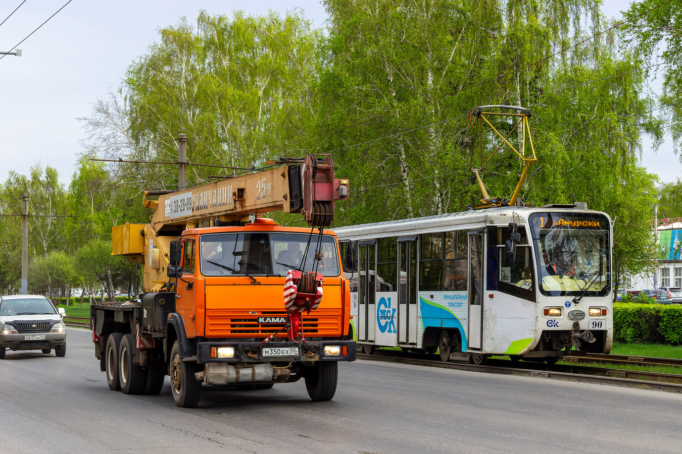 Омская область, № М 350 ЕХ 55 — КамАЗ-53215-15 [53215R]
