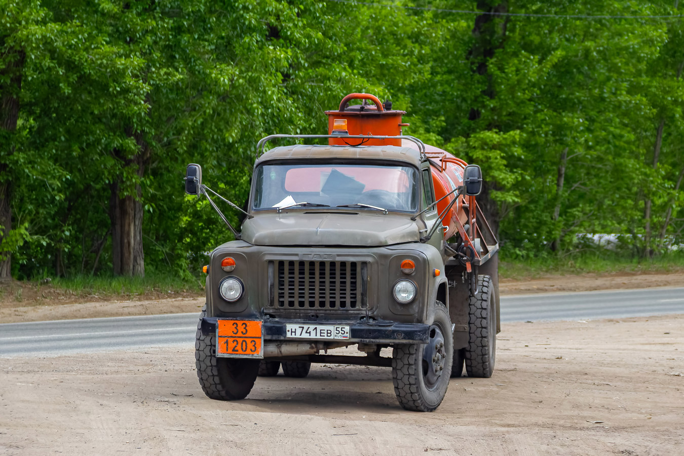 Омская область, № Н 741 ЕВ 55 — ГАЗ-53А
