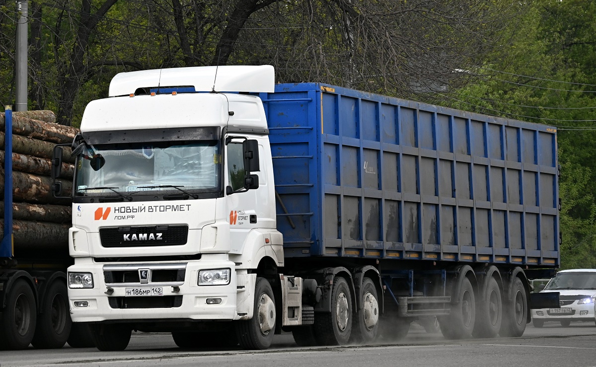 Кемеровская область, № Н 186 МР 142 — КамАЗ-65209-S5(87)