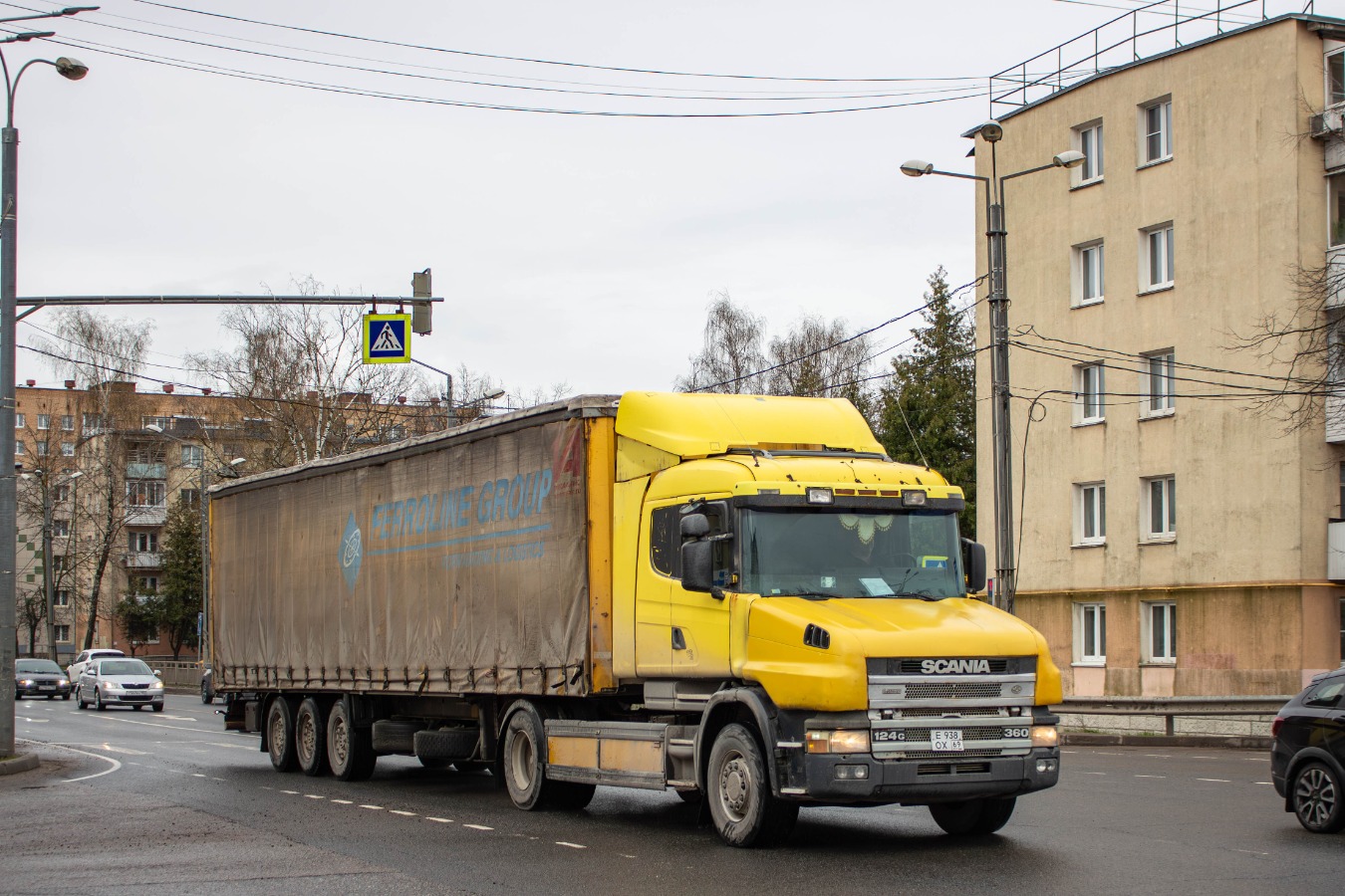 Тверская область, № Е 938 ОХ 69 — Scania ('1996) T-Series 124G