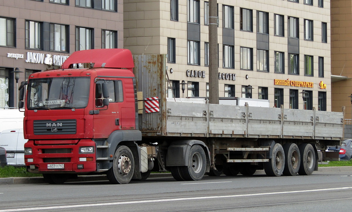 Ленинградская область, № К 837 ТТ 147 — MAN TGA 18.350; Ленинградская область, № АХ 7066 47 — МАЗ-9758