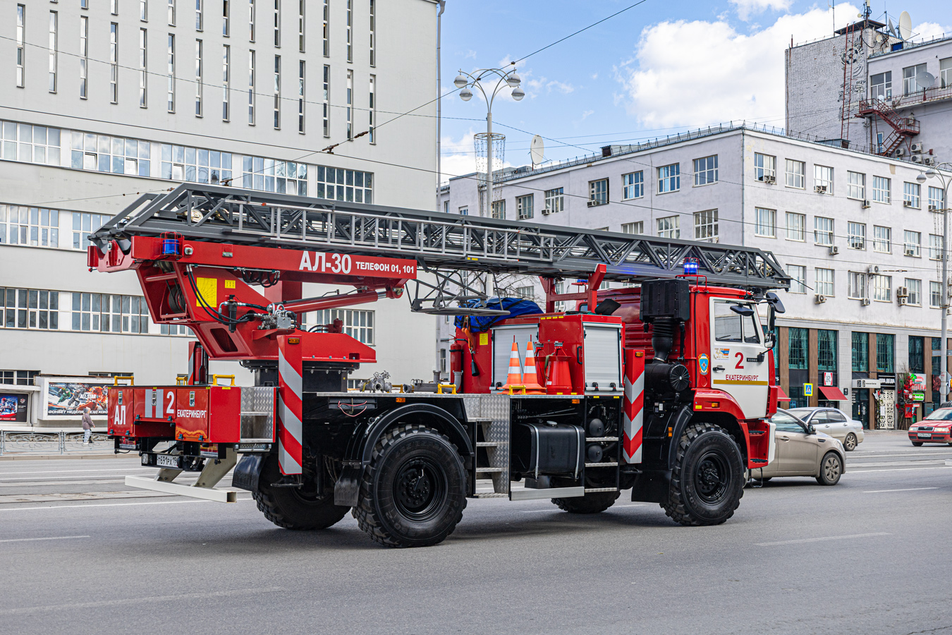 Свердловская область, № Т 691 РХ 196 — КамАЗ-43502 (общая модель); Свердловская область — День пожарной охраны 2026